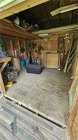 Shed Cleanout: Heavy Duty Electrical Wire, Fans, Weed Wackers For Parts, Wood