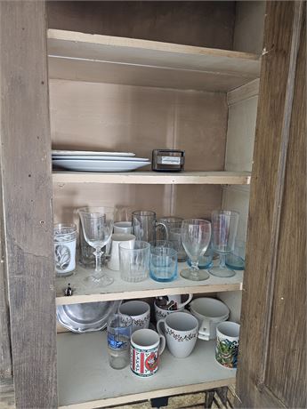 Cupboard Cleanout:Cups/Mugs/Wine Glasses & More