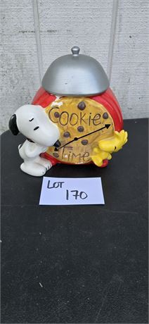 US INC Snoopy Cookie Jar 10"H
