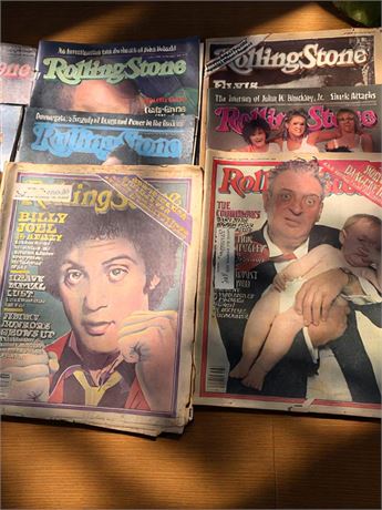 Rolling Stone Magazine Lot of 14 Bruce Springsteen, Jack Nicholson, Steve Martin