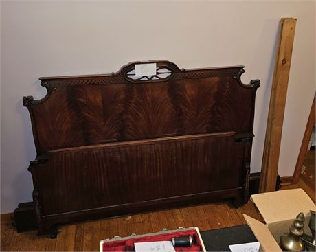 Antique Wood Full Size Bed Frame