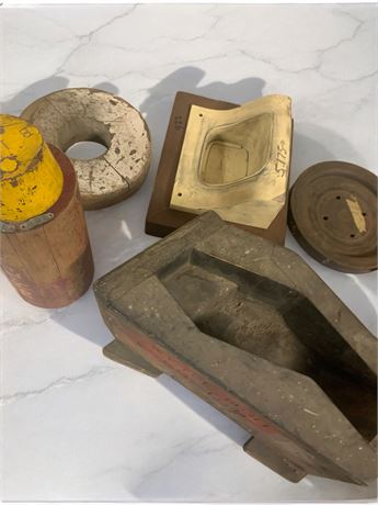 Wood Welding Foundry Casting Mold Forms/Tools - Salvage Art Pieces (Vintage)