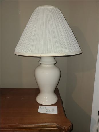 White Ceramic Table Lamp