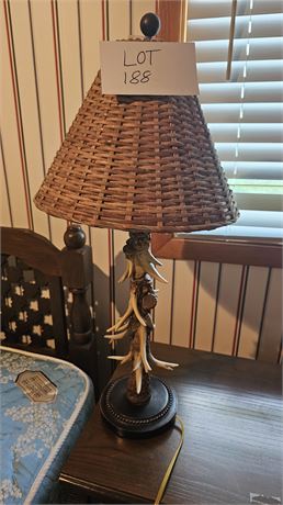 Faux Stag Horn Lamp