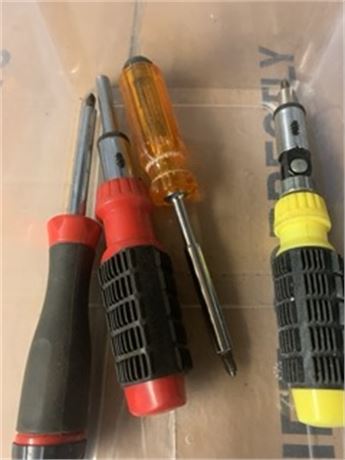 Ratchet Screwdriver Lot of 4