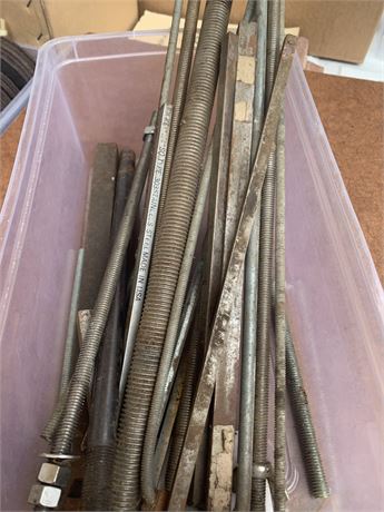 Threaded Rod and Square Stock Lot