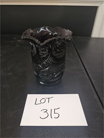 Imperial Glass Amethyst Sawtooth Vase