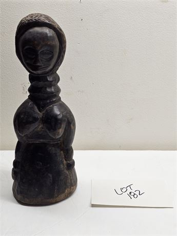 Carved Wood South Nolebele African Lady Figurine