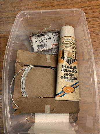 Garage Door Opener Grease, Steel Cable/Coil Lot