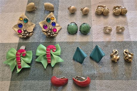Costume Jewelry Clip-On Earrings