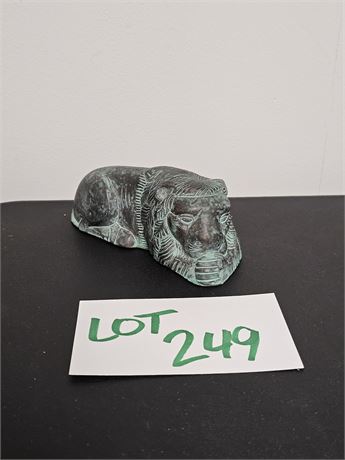 Cast Metal Lion