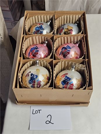 Vintage Hand Painted Large Polish Christmas Ornament