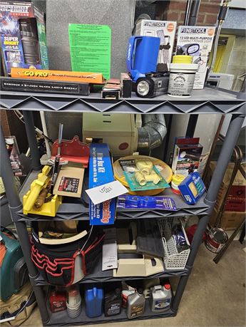 Handyman Cleanout:Lighting/Miter Box & Saw/Hardware/Chemicals/Car Care & More