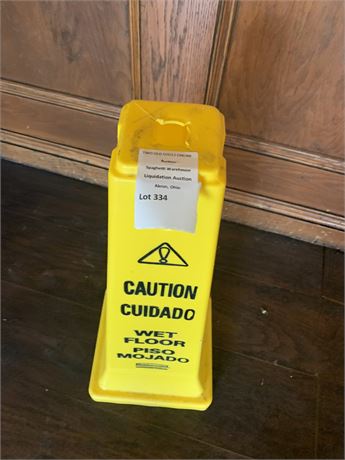 Rubbermaid Bright Yellow Wet Floor Safety Cone/Sign