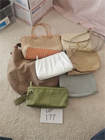 Ladies Mixed Handbags & Purses- Size, Color, Style & Maker Vary