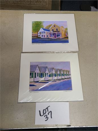 Signed C. Barry Hills Prints : Day's Cottages & Along Old Kings Highway