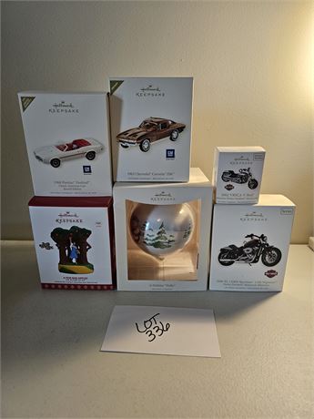 Mixed Hallmark Ornament- Harley Davidson, Wizard Of Oz & More