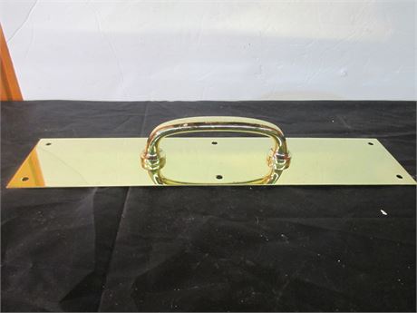 New Solid Brass 15" X 3 1/2" Push Pull Door handle Plate