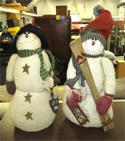 2 Snowman Decorations