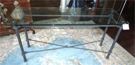 Glass Top Sofa Table