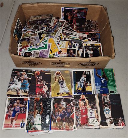 Box of Sports Cards