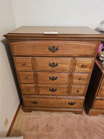 Vintage Johnson Carper Wood Dresser