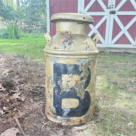 Rustic Old Dairy Can