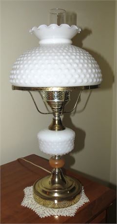 Milk Glass Lamp