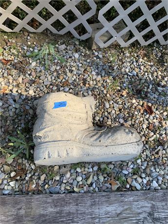 Concrete Boot Planter