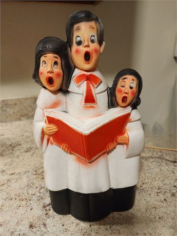 Hamilton Skotch 1960's Carolers 13" Vtg. Christmas Blow Mold