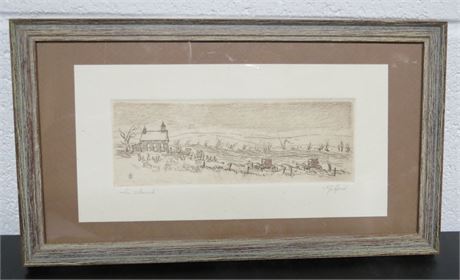 "The Church" Etching