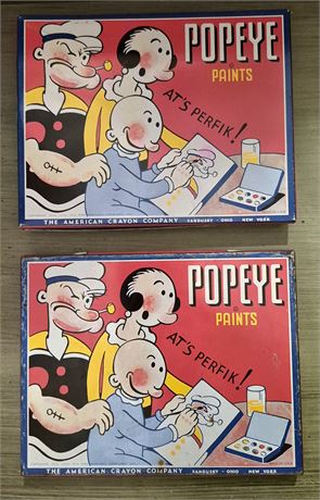 Vintage Popeyes Tin Cases