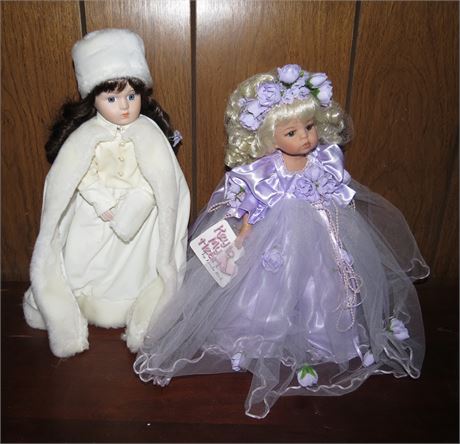 2 Porcelain Dolls
