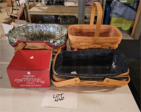 Longaberger Mixed Basket Lot
