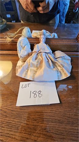 Bisque Lady Doll 7.5"H & Lenox Madonna