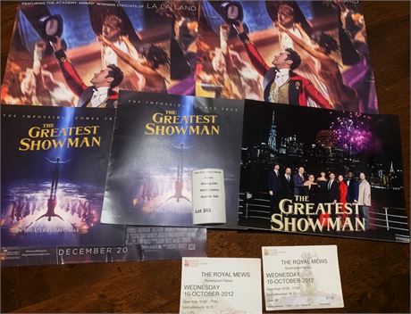 Musical Film The Greatest Showman Posters, Program Booklets, Tickets