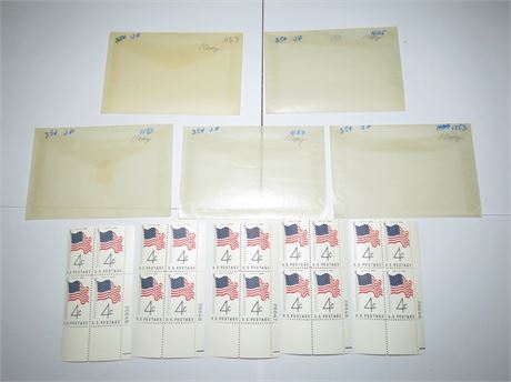 Vintage 1960 4 Cent (Very Fine) 50 Star Flag Stamps