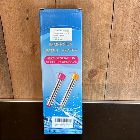 New Immersion Water Heater