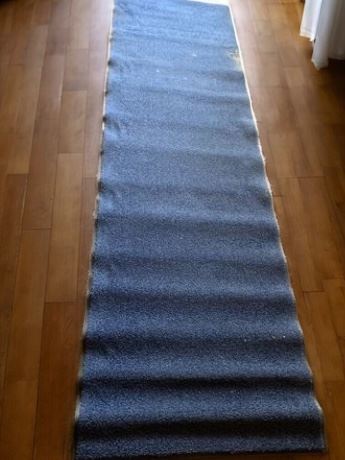 Blue Indoor/Outdoor Commercial Rug/Runner 112 Inches X 24 Inches