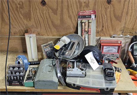 Misc Lot Flashlight, Snakes, Staplers & More