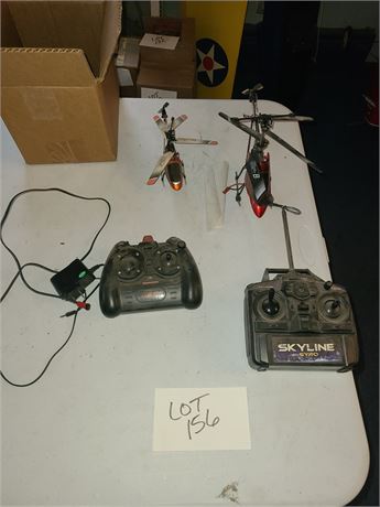 (2) R/C Helicopters - Protocol G Series & Gyro 339 with Controllers