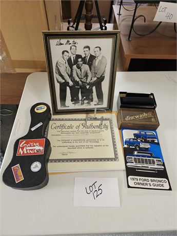 Signed "Dean Martin" Black & White Photo With Certificate Of Authenticity, 1979