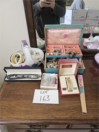 Mixed Ladies Costume Jewelry, Rhinestone, Designer, Faux Pearls & More