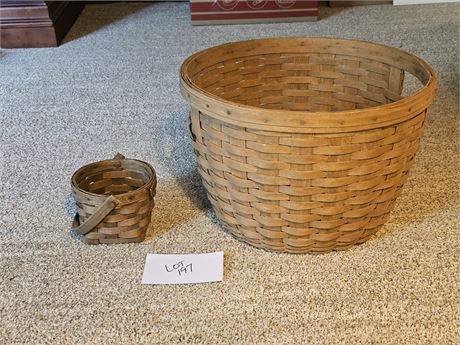 Longaberger 1985 Laundry Basket & More