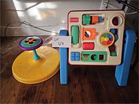 Mixed Children's Toys - Playskool Sit-N-Spin & Infant Toy Station