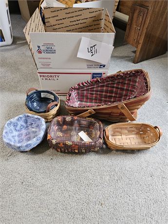 Longaberger Basket- Size, Style & Year Vary