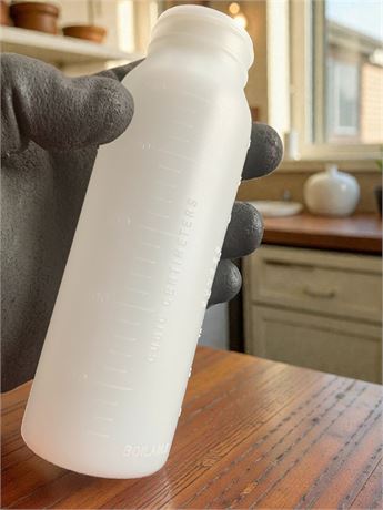 White Plastic Steadifeed Nurser Bottles - Large Lot