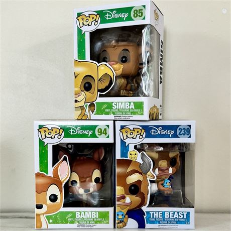 Funko POP! DISNEY - Simba, Bambi and The Beast