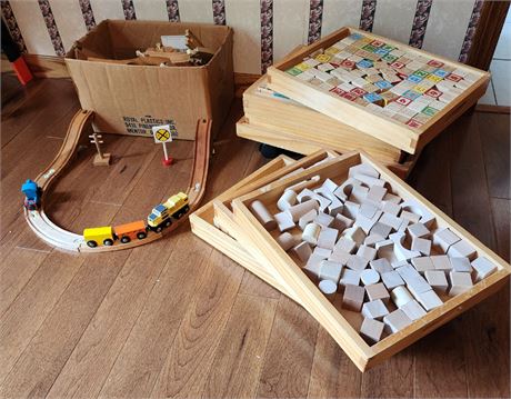 Wooden Toys Lot