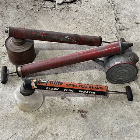 Vintage Hand-Pump Insecticide Sprayers